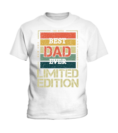 Best Dad Man Myth Legend Retro Vintage Fathers Day Kids T-Shirt
