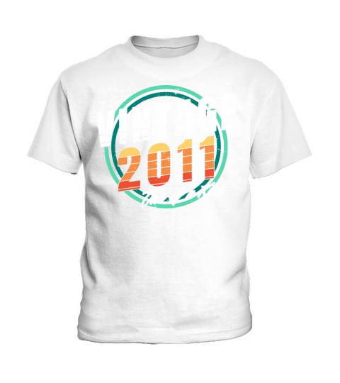 Vintage 2011 Shirt for Men Women 12 Year Old 12nd Kids T-Shirt