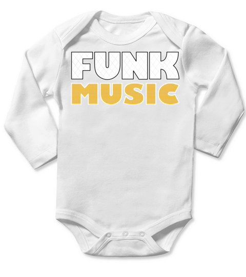 Funk Music Vintage Long Sleeve Baby One-Piece