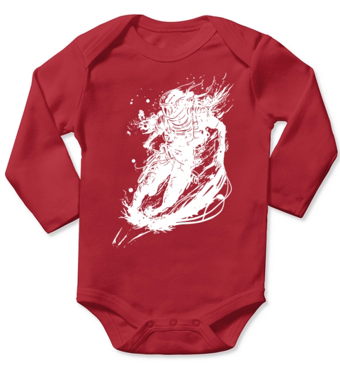Vintage Astronaut In Infinity Long Sleeve Baby One-Piece