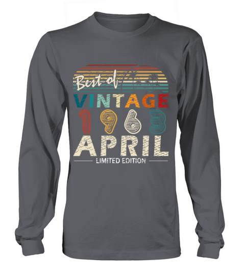 Anniversary 60 years - vintage - April 1963 Long sleeved Unisex