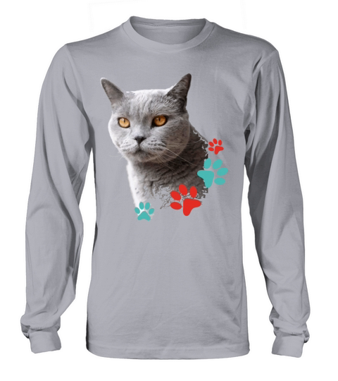 British Shorthair Cat Long sleeved Unisex