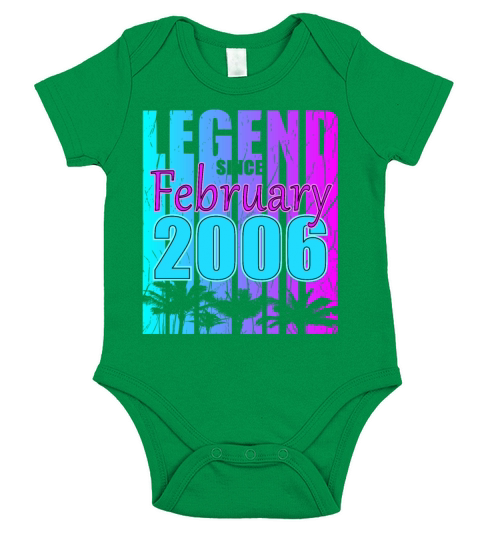 2006 born Legend February Vintage Short Sleeve Baby One-Piece