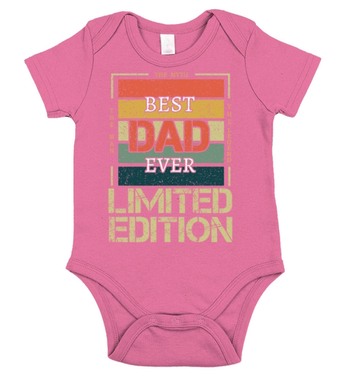 Best Dad Man Myth Legend Retro Vintage Fathers Day Short Sleeve Baby One-Piece