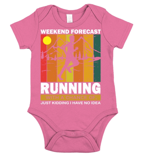 Retro Running Outdoors Funny Quote Short Sleeve Baby One-Piece