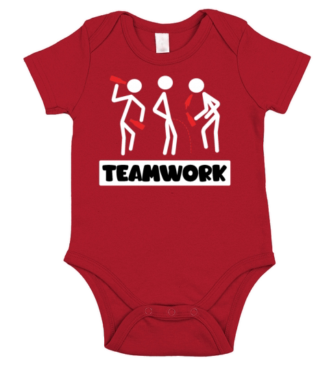 Teamwork Summer Vacation with Friends Spring Break Short Sleeve Baby One-Piece