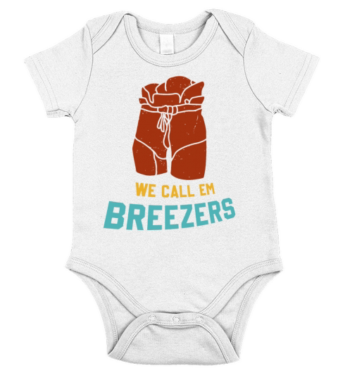 We Call Em Breezers Vintage Apparel Short Sleeve Baby One-Piece