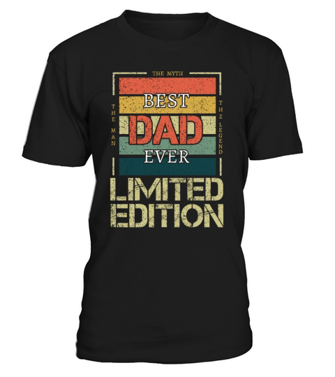 Best Dad Man Myth Legend Retro Vintage Fathers Day T-Shirt Unisex
