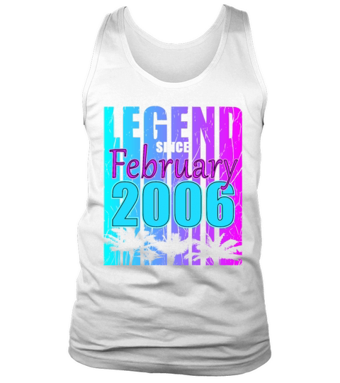 2006 born Legend February Vintage Tank Top Unisex