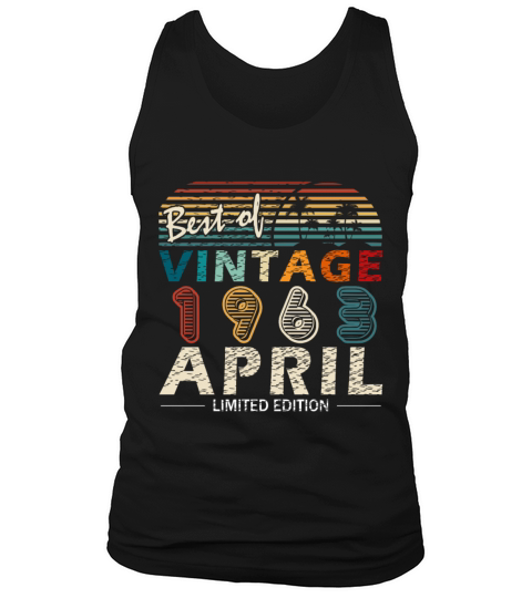 Anniversary 60 years - vintage - April 1963 Tank Top Unisex