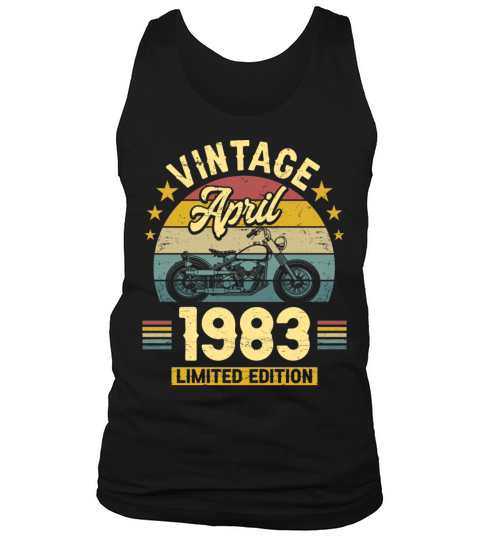 April 1983 40 Years Old Vintage 40th Birthday Tank Top Unisex