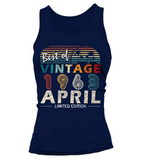 Anniversary 60 years - vintage - April 1963 Tank top Woman