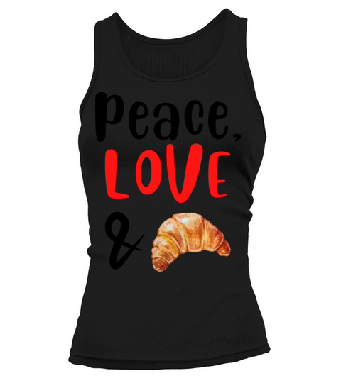 Peace Love and Croissant Tank top Woman