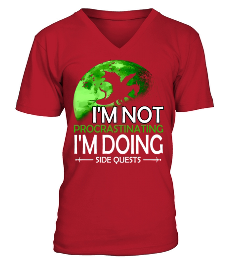 Im Not Procrastinating Im Doing Side Quests V-Neck T-shirt