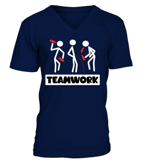 Teamwork Summer Vacation with Friends Spring Break V-Neck T-shirt