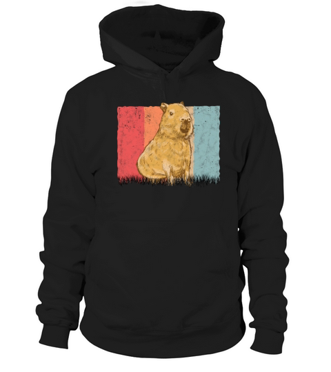 Capybara Retro Vintage Hoodie Unisex