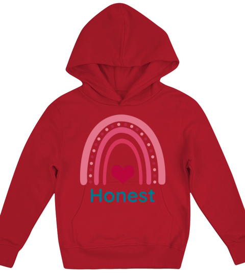 Honest Viva Magenta Boho Rainbow Kids Hoodie