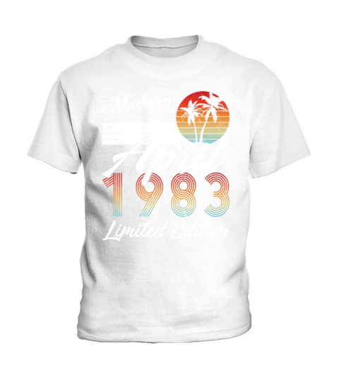 40th birthday april 1983 made in 1983 Kids T-Shirt
