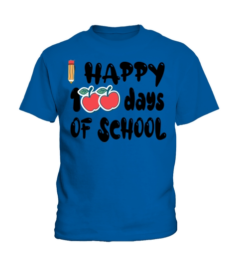 gift apple happy 100 days of school Kids T-Shirt