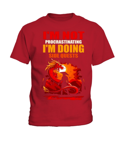 Im Not Procrastinating Im Doing Side Quests Kids T-Shirt