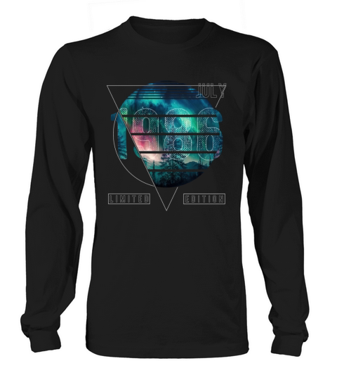 Limited Edition 1986 July Birthday Polar Lights Long sleeved Unisex