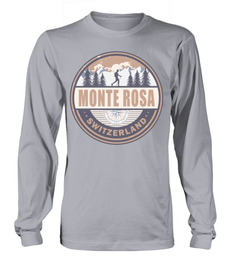 Monte Rosa Switzerland Swiss Alps Vintage Hiking Long sleeved Unisex