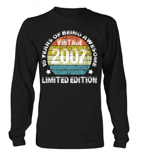 Vintage 2007 Limited Edition 16 Years Of Being Awe Long sleeved Unisex