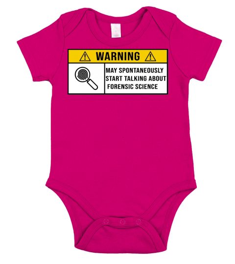 Cool Forensic Science design gift Short Sleeve Baby One-Piece