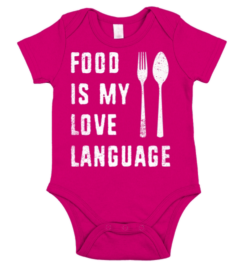Food Is My Love Language Short Sleeve Baby One-Piece