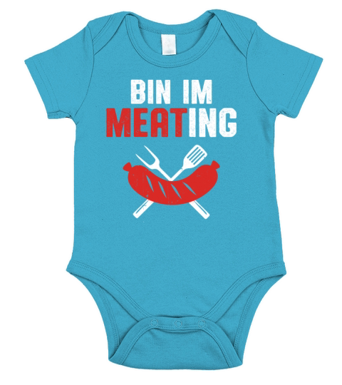 Funny german quote Meat Job Short Sleeve Baby One-Piece