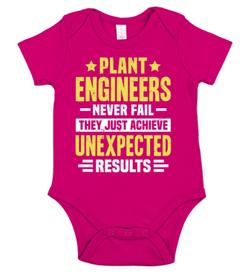 Plant Engineer Engineering Funny Design Never Fail Short Sleeve Baby One-Piece