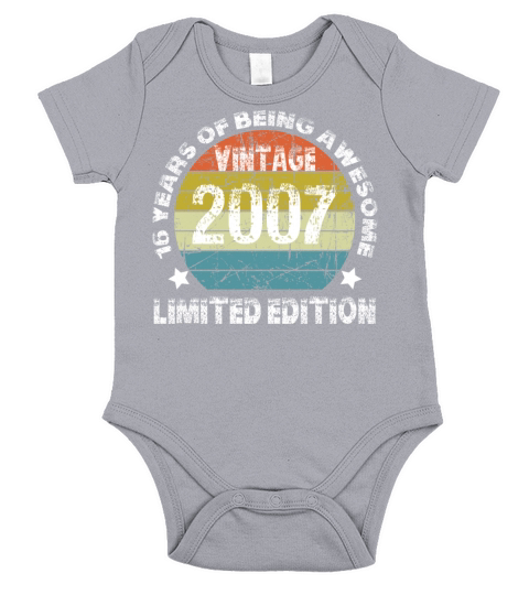 Vintage 2007 Limited Edition 16 Years Of Being Awe Short Sleeve Baby One-Piece