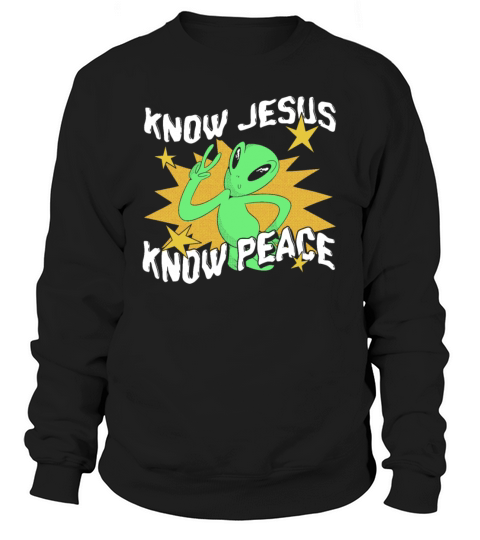 Christian Christianity Alien Jesus Sweatshirt Unisex