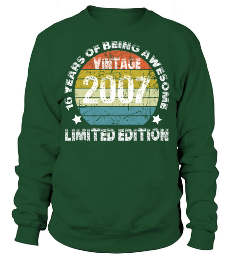 Vintage 2007 Limited Edition 16 Years Of Being Awe Sweatshirt Unisex