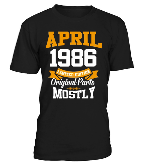 April 1986 Vintage Birthday Present T-Shirt Unisex
