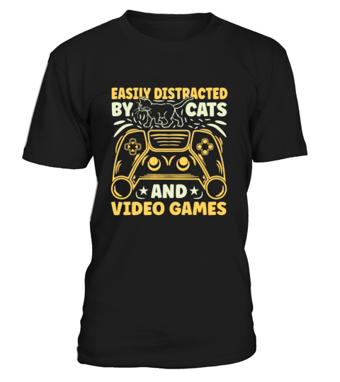 Cats and Video Games T-Shirt Unisex