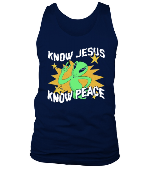 Christian Christianity Alien Jesus Tank Top Unisex