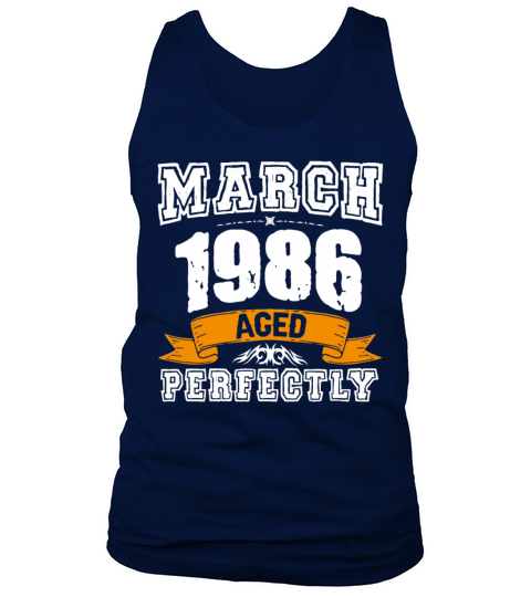 March 1986 Vintage Birthday Present Tank Top Unisex