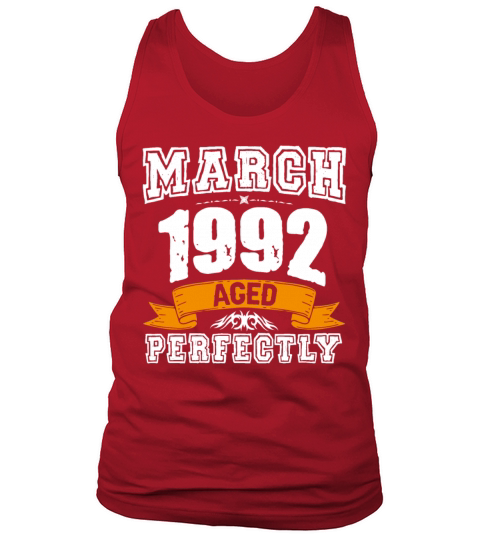 March 1992 Vintage Birthday Present Tank Top Unisex