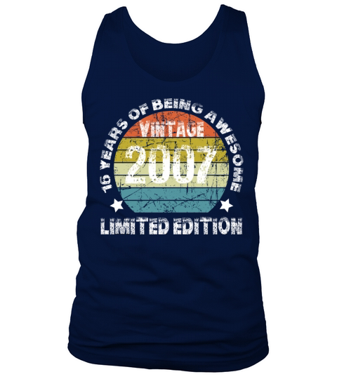 Vintage 2007 Limited Edition 16 Years Of Being Awe Tank Top Unisex