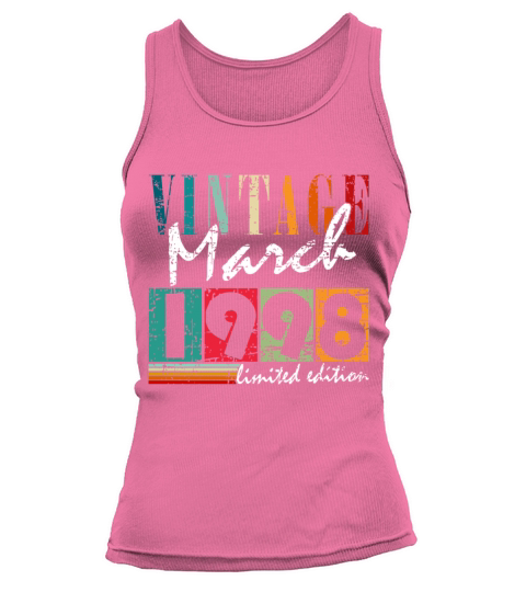 Birthday gift March 1998 Vintage Retro Tank top Woman