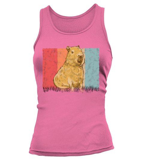 Capybara Retro Vintage Tank top Woman