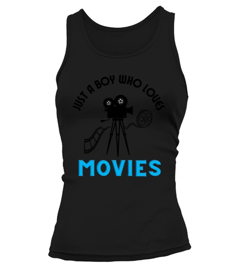 Just a boy who loves movies black and blue design Tank top Woman
