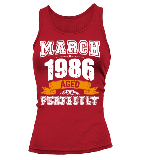 March 1986 Vintage Birthday Present Tank top Woman