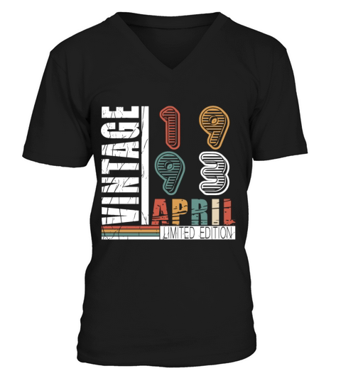 April 1993 vintage birthday gift V-Neck T-shirt