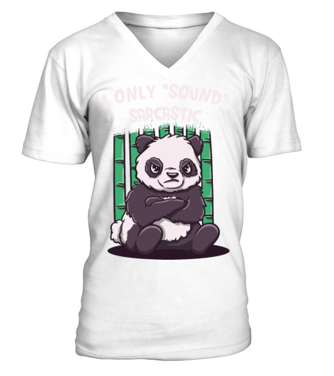 I Only Sound Sarcastic Funny Friends Humor Buddy S V-Neck T-shirt