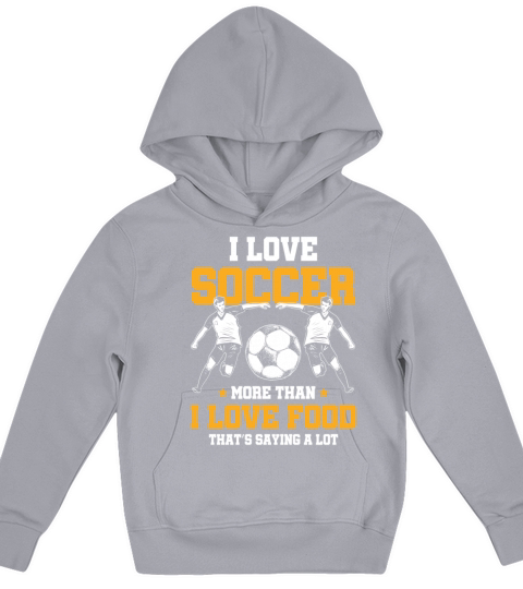 I Love Soccer Kids Hoodie