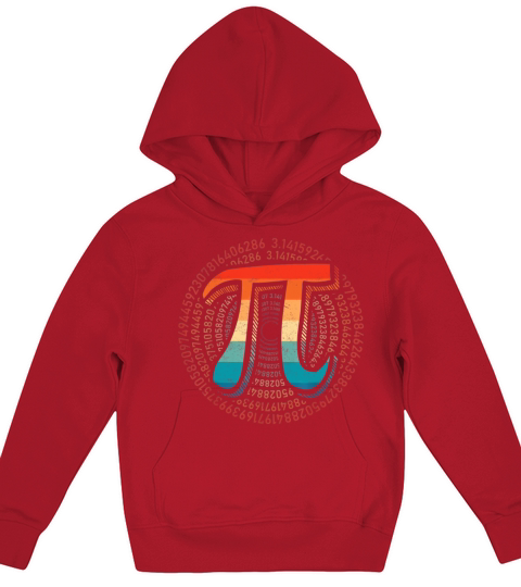 Vintage Pi Day Funny Pi Mathematic Math Kids Hoodie