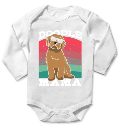 Womens Doodle Mama Labradoodle Goldendoodle Long Sleeve Baby One-Piece