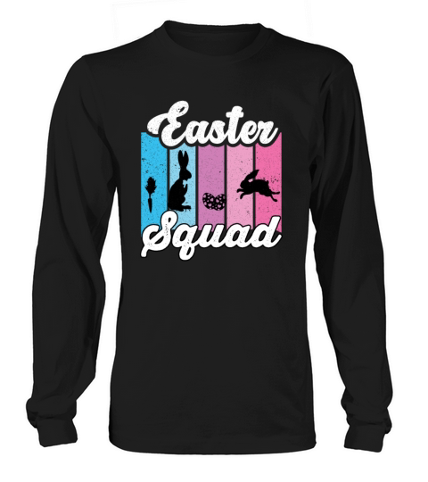 Easter Squad Retro Vintage Bunny Long sleeved Unisex